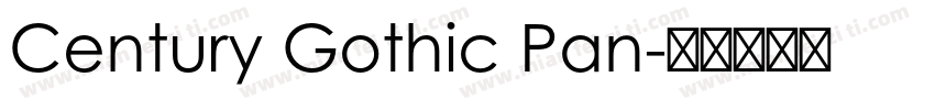 Century Gothic Pan字体转换